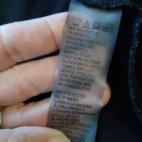 TanJay Asymmetrical Blouse Black Size Petite Small - Picture 6 of 6